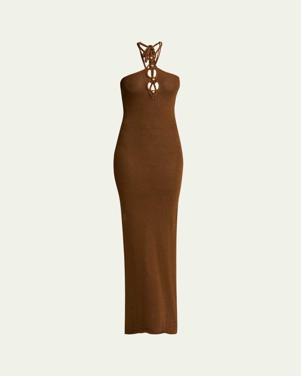 Eileen Halter Knit Body-Con Dress